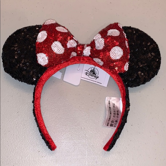 DISNEY PARKS ORIGINAL/AUTHENTIC/EXCLUSIVE MINNIE MOUSE EARS HEADBAND - Picture 2 of 4